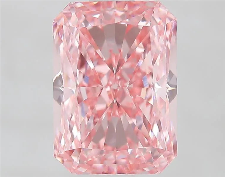 2.09ct Radiant Lab Grown Diamond (Colour Fancy Vivid Pink, Clarity VVS2, IGI Certified)