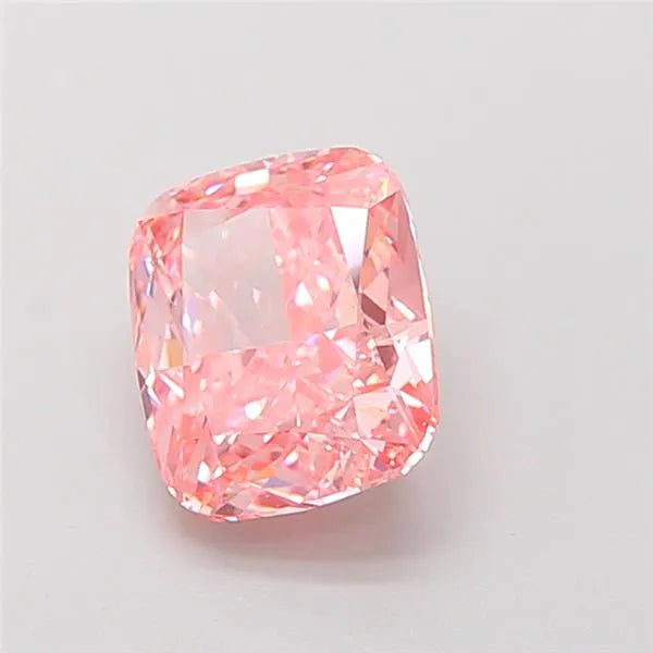 2.10ct Cushion modified Lab Grown Diamond (Colour Fancy Vivid Pink, Clarity VS1, IGI Certified)