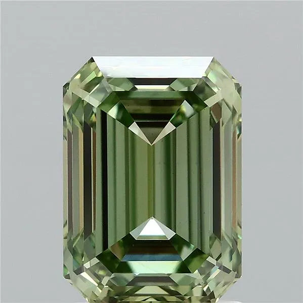 2.10ct Emerald Lab Grown Diamond (Colour Fancy Vivid Green, Clarity VVS2, IGI Certified)