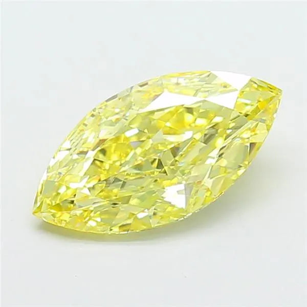 2.10ct Marquise Lab Grown Diamond (Colour Fancy Intense Yellow, Clarity VVS2, IGI Certified)