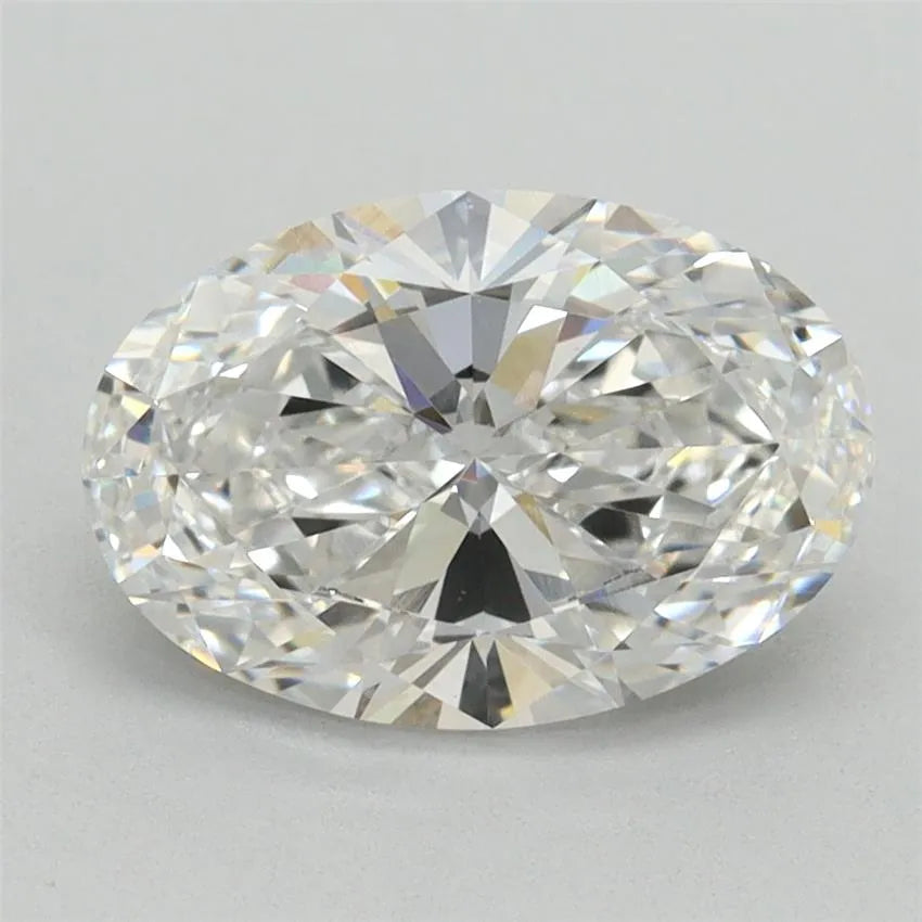 2.10ct Oval Lab Grown Diamond (Colour E, Clarity VVS2, IGI Certified)
