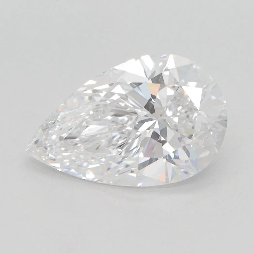 2.10ct Pear Lab Grown Diamond (Colour D, Clarity VVS2, GIA Certified)
