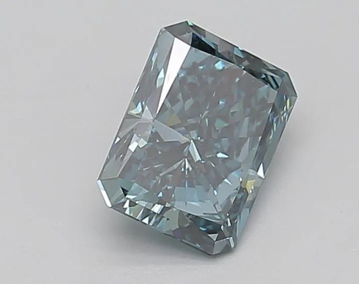 2.11ct Radiant Lab Grown Diamond (Colour Fancy Vivid Greenish Blue, Clarity VS1, IGI Certified)