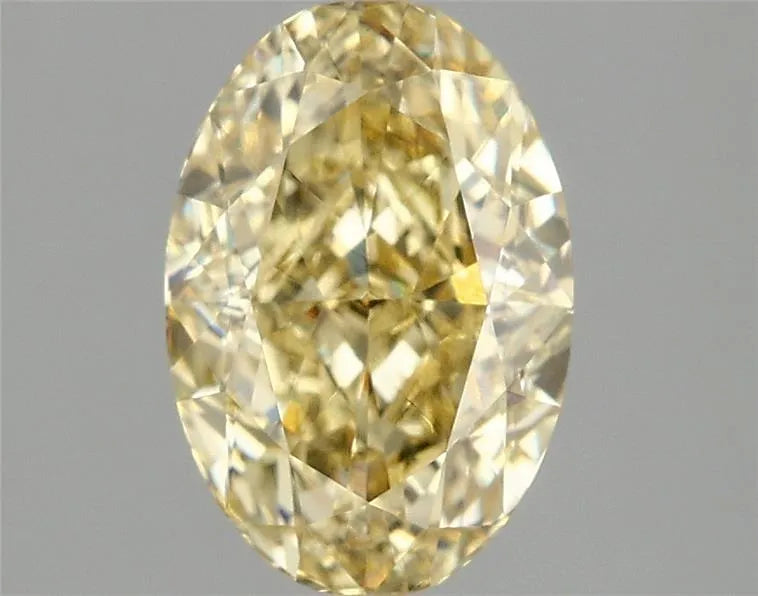 2.12ct Oval Lab Grown Diamond (Colour Fancy Intense Yellow, Clarity VS1, IGI Certified)