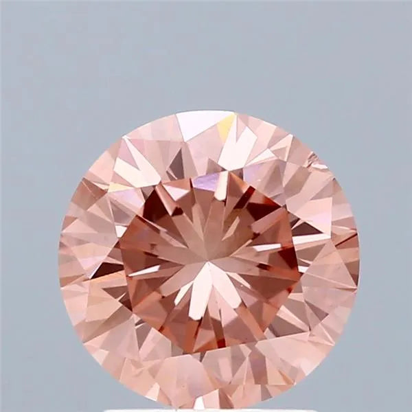 2.12ct Round Lab Grown Diamond (Colour Fancy Vivid Pink, Clarity SI1, Cut VG, IGI Certified)