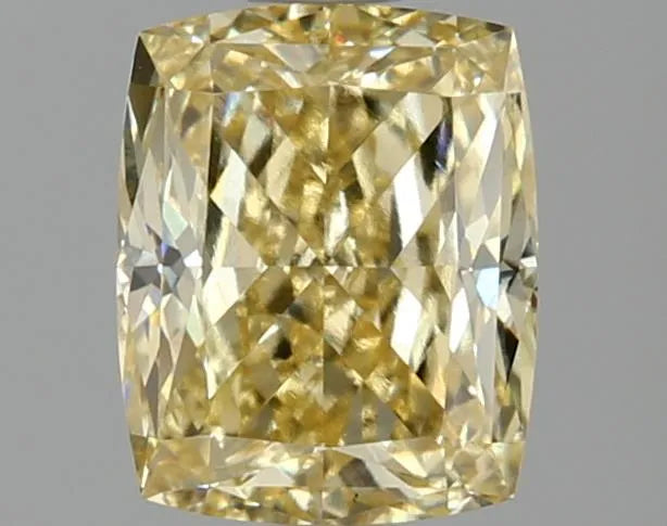 2.13ct Cushion modified Lab Grown Diamond (Colour Fancy Intense Yellow, Clarity VS1, IGI Certified)
