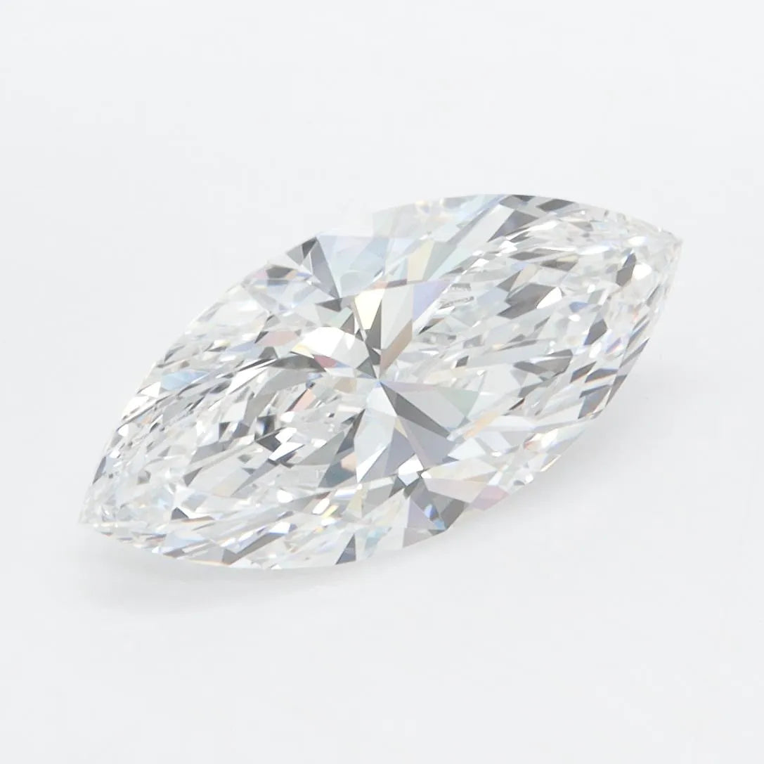 2.14ct Marquise Lab Grown Diamond (Colour D, Clarity IF, Cut EX, IGI Certified)