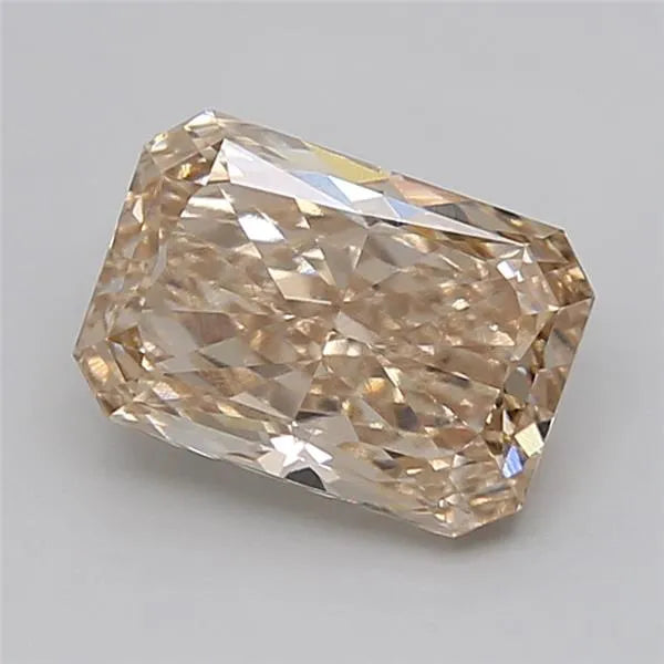 2.14ct Radiant Lab Grown Diamond (Colour Very Light Brown, Clarity VVS2, IGI Certified)