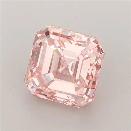 2.16ct Square emerald Lab Grown Diamond (Colour Fancy Intense Pink, Clarity VVS2, IGI Certified)