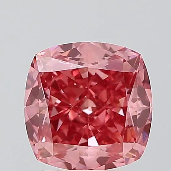2.17ct Cushion modified Lab Grown Diamond (Colour Fancy Vivid Pink, Clarity VS1, IGI Certified)