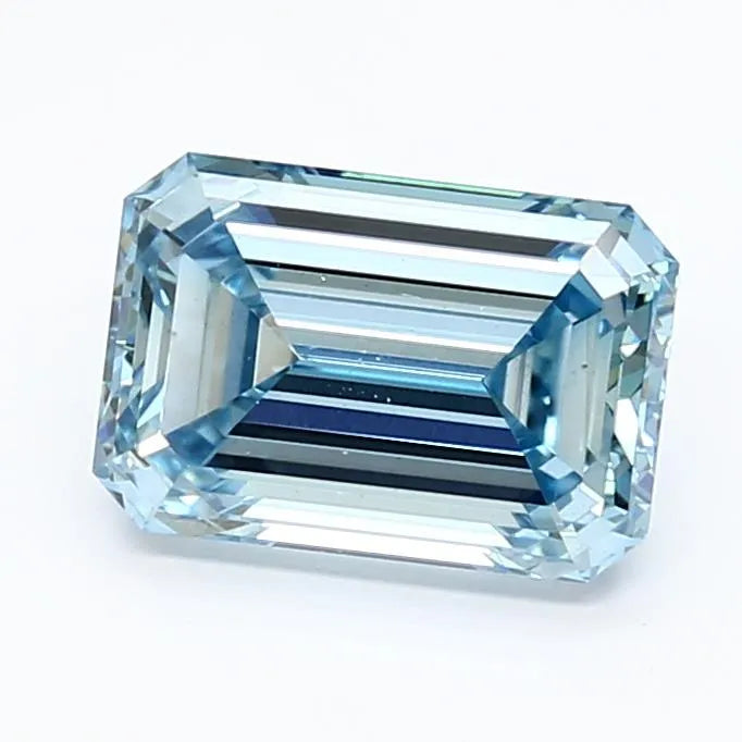 2.17ct Emerald Lab Grown Diamond (Colour Fancy Intense Blue, Clarity VS2, IGI Certified)