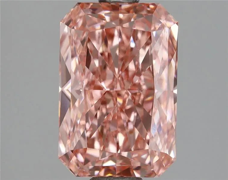 2.18ct Radiant Lab Grown Diamond (Colour Fancy Vivid Pink, Clarity VVS2, IGI Certified)