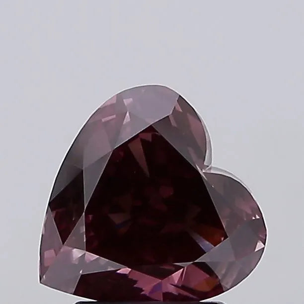 2.19ct Heart Lab Grown Diamond (Colour Fancy Deep Pink, Clarity VVS2, IGI Certified)