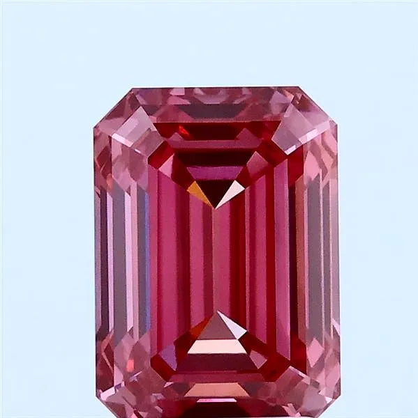 2.20ct Emerald Lab Grown Diamond (Colour Fancy Vivid Purple, Clarity VVS2, IGI Certified)
