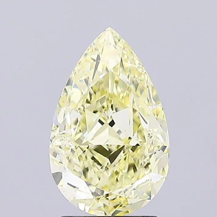 2.20ct Pear Lab Grown Diamond (Colour Fancy Yellow, Clarity VS2, IGI Certified)