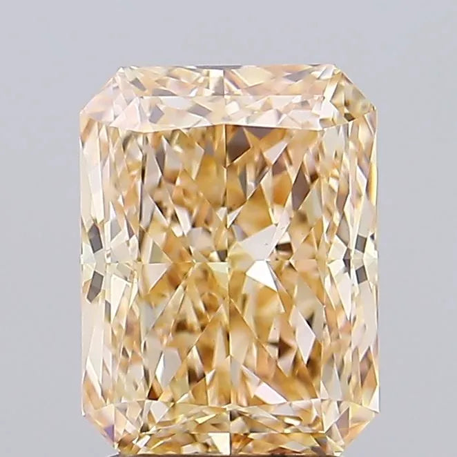 2.20ct Radiant Lab Grown Diamond (Colour Fancy Light Brown, Clarity VVS2, IGI Certified)