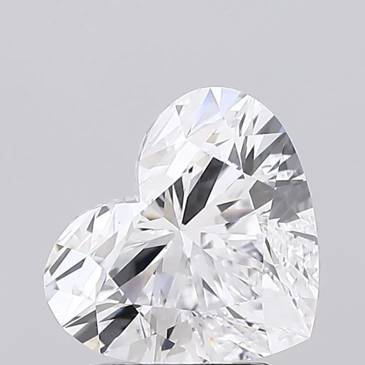 2.22ct Heart Lab Grown Diamond (Colour D, Clarity IF, IGI Certified)