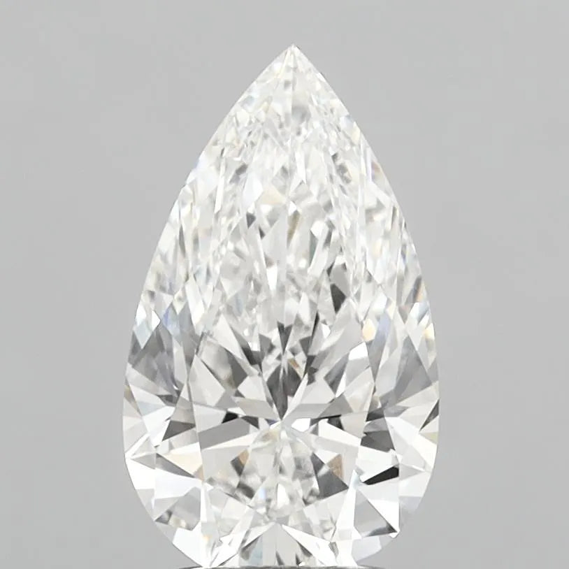 2.23ct Pear Lab Grown Diamond (Colour E, Clarity VVS2, IGI Certified)