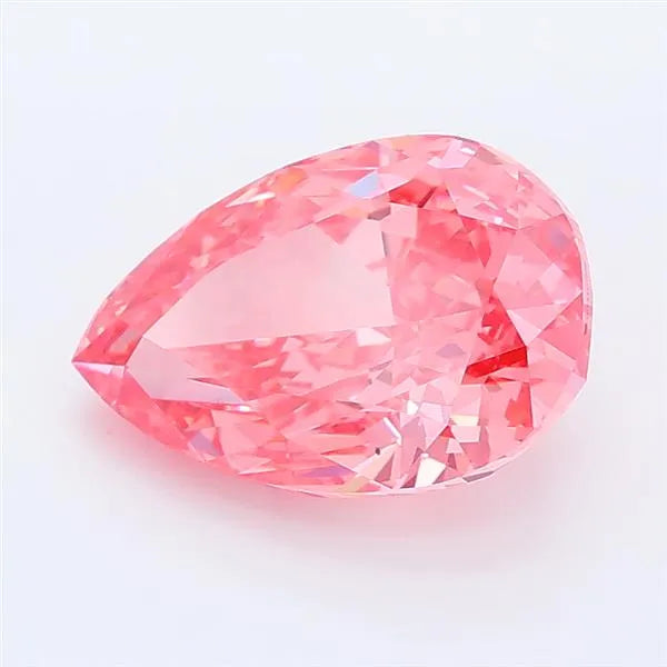 2.24ct Pear Lab Grown Diamond (Colour Fancy Vivid Pink, Clarity VS2, IGI Certified)