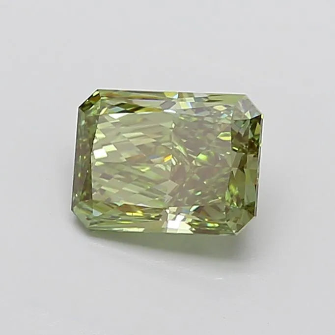 2.26ct Radiant Lab Grown Diamond (Colour Fancy Vivid Green, Clarity VVS2, IGI Certified)