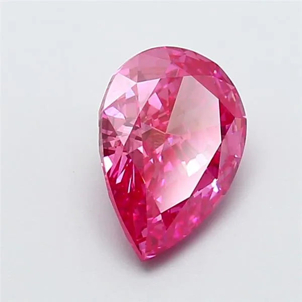 2.28ct Pear Lab Grown Diamond (Colour Fancy Vivid Pink, Clarity SI1, IGI Certified)