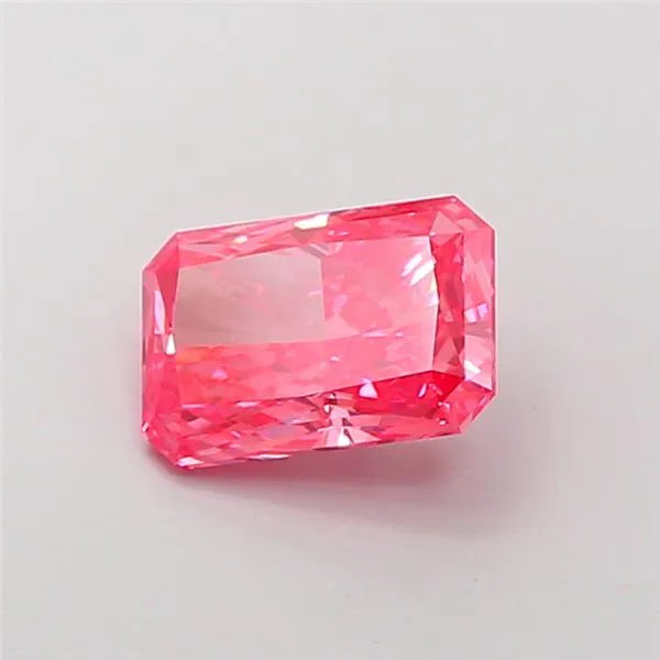 2.28ct Radiant Lab Grown Diamond (Colour Fancy Vivid Pink, Clarity VS1, IGI Certified)