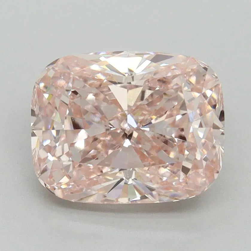2.29ct Cushion brilliant Lab Grown Diamond (Colour Fancy Intense Pink, Clarity VVS2, IGI Certified)