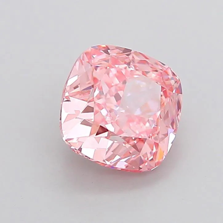 2.31ct Cushion modified Lab Grown Diamond (Colour Fancy Vivid Pink, Clarity VVS2, IGI Certified)