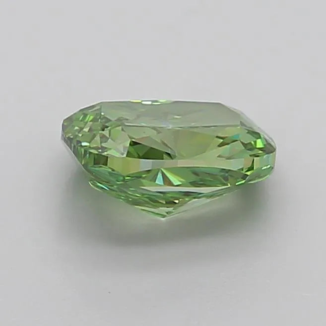 2.33ct Cushion modified Lab Grown Diamond (Colour Fancy Vivid Green, Clarity VS1, IGI Certified)