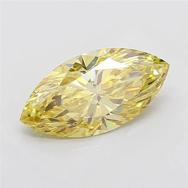 2.36ct Marquise Lab Grown Diamond (Colour Fancy Intense Yellow, Clarity VVS2, IGI Certified)