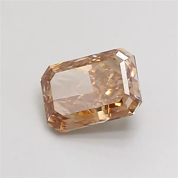 2.37ct Radiant Lab Grown Diamond (Colour Fancy Light Brown, Clarity VVS2, IGI Certified)