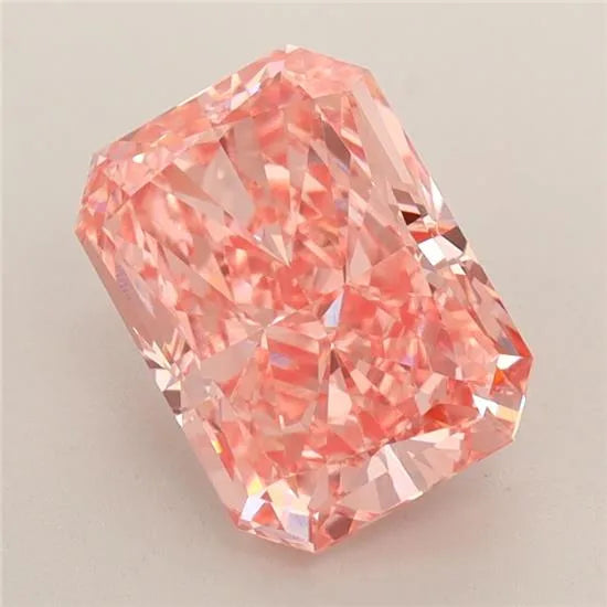 2.38ct Radiant Lab Grown Diamond (Colour Fancy Vivid Pink, Clarity VVS2, IGI Certified)