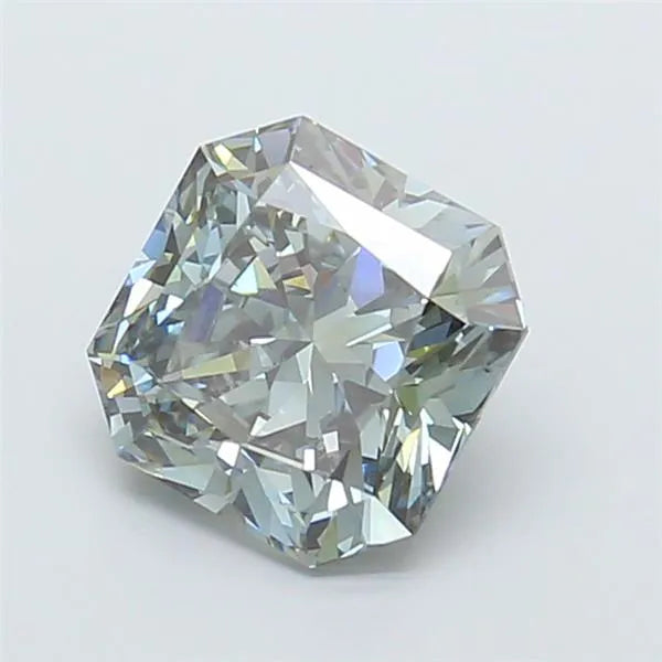 2.38ct Square radiant Lab Grown Diamond (Colour Fancy Green, Clarity VS2, IGI Certified)