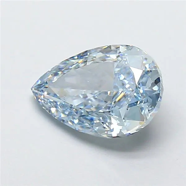 2.39ct Pear Lab Grown Diamond (Colour Fancy Vivid Blue, Clarity VVS1, IGI Certified)