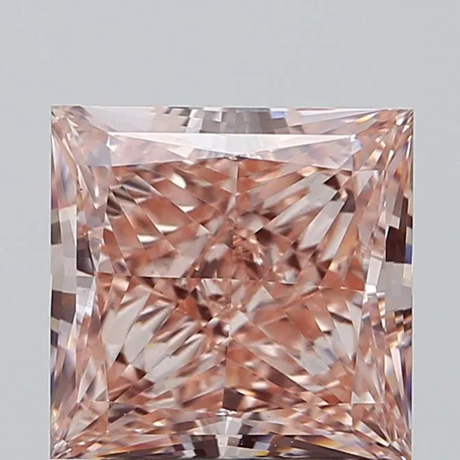 2.41ct Princess Lab Grown Diamond (Colour Fancy Intense Pink, Clarity VS1, IGI Certified)