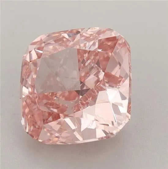 2.42ct Cushion brilliant Lab Grown Diamond (Colour Fancy Vivid Pink, Clarity VS1, IGI Certified)