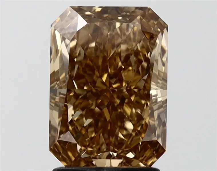 2.42ct Radiant Lab Grown Diamond (Colour Fancy Brown, Clarity VS2, IGI Certified)