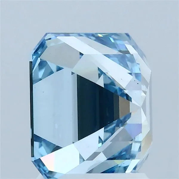2.50ct Asscher Lab Grown Diamond (Colour Fancy Vivid Blue, Clarity VS2, IGI Certified)
