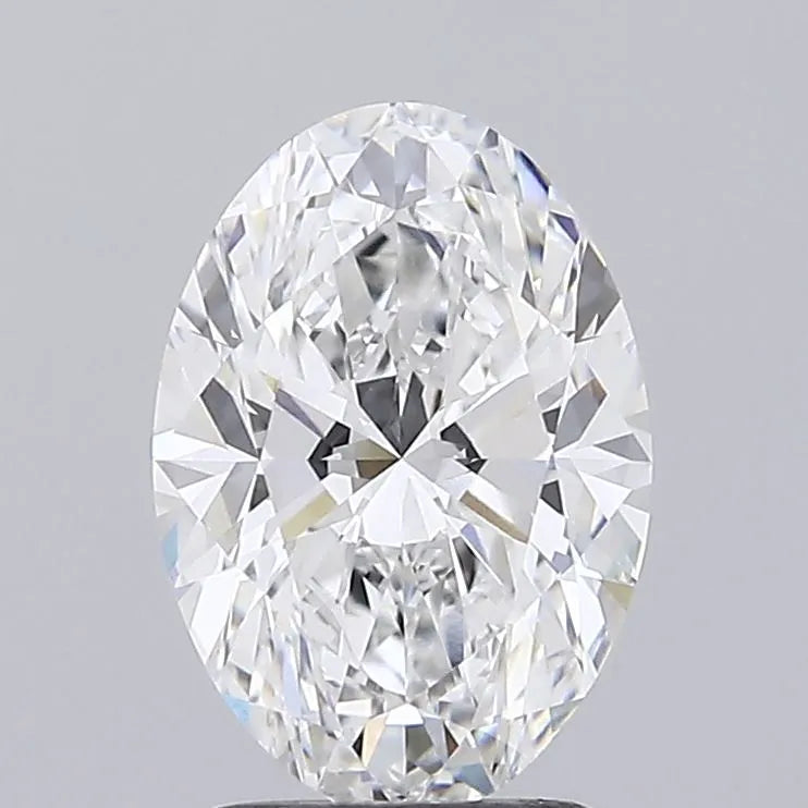 2.50ct Oval Lab Grown Diamond (Colour D, Clarity VVS1, IGI Certified)