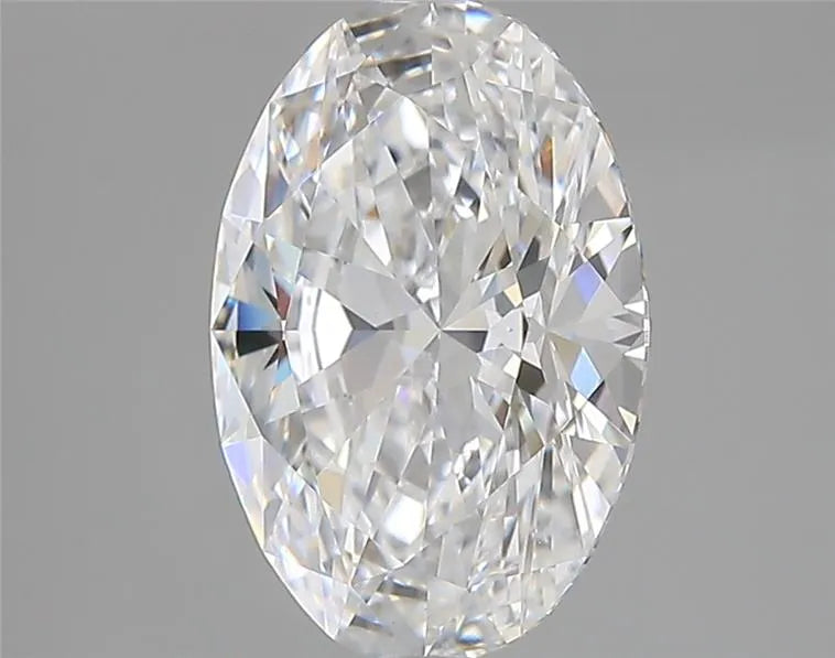 2.50ct Oval Lab Grown Diamond (Colour D, Clarity VVS2, IGI Certified)