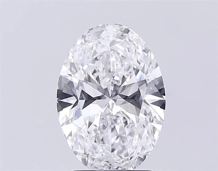 2.50ct Oval Lab Grown Diamond (Colour D, Clarity VVS2, IGI Certified)