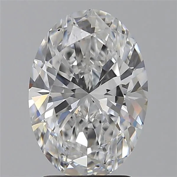 2.50ct Oval Lab Grown Diamond (Colour D, Clarity VVS2, IGI Certified)