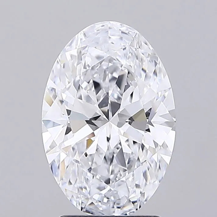 2.50ct Oval Lab Grown Diamond (Colour E, Clarity IF, IGI Certified)
