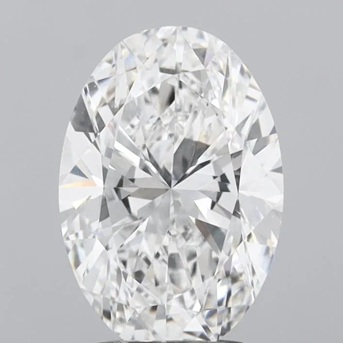 2.50ct Oval Lab Grown Diamond (Colour E, Clarity VVS2, IGI Certified)