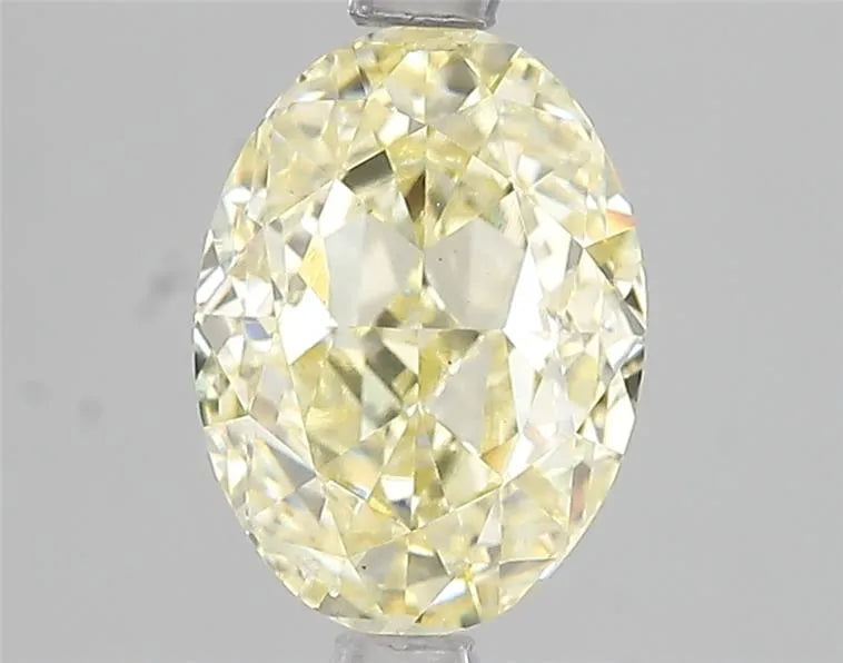 2.50ct Oval Lab Grown Diamond (Colour Fancy Light Yellow, Clarity SI1, IGI Certified)