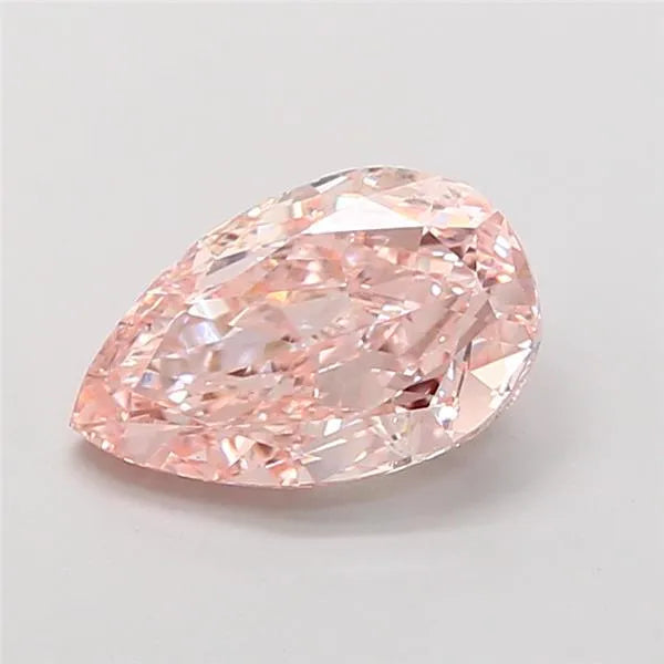 2.50ct Pear Lab Grown Diamond (Colour Fancy Intense Pink, Clarity VS1, IGI Certified)