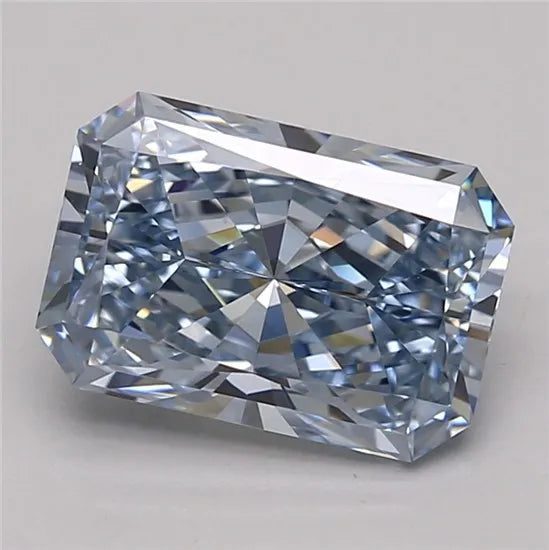 2.50ct Radiant Lab Grown Diamond (Colour Fancy Intense Blue, Clarity IF, Cut EX, IGI Certified)
