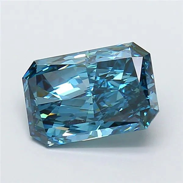 2.50ct Radiant Lab Grown Diamond (Colour Fancy Vivid Blue, Clarity VS1, IGI Certified)
