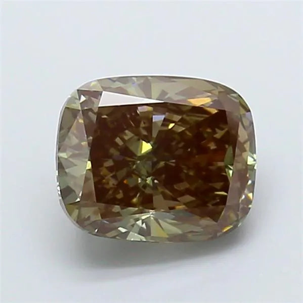 2.51ct Cushion modified Lab Grown Diamond (Colour Fancy Deep Green, Clarity VVS2, IGI Certified)