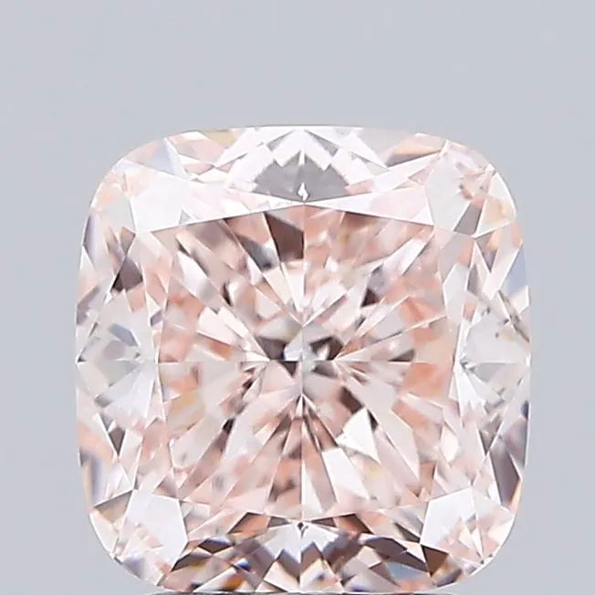 2.51ct Cushion modified Lab Grown Diamond (Colour Fancy Light Pinkish Brown, Clarity VVS2, IGI Certified)